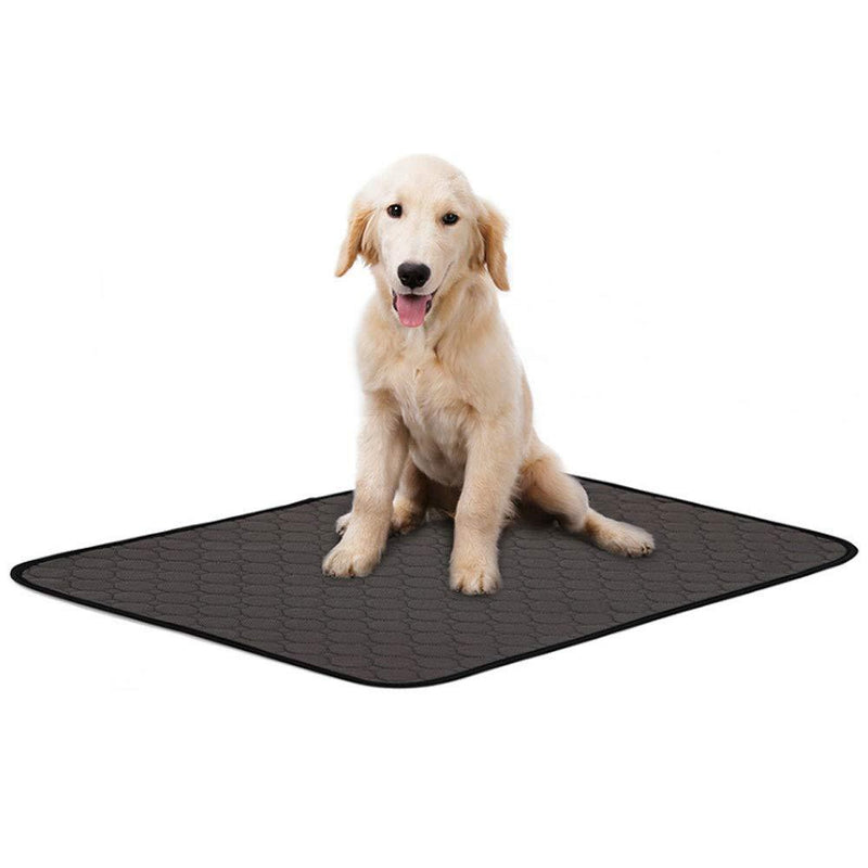 Waterproof Dog Mat, Washable Dog Training Pads Reusable Puppy Pee Pad 4-Layer Fast Absorb Mat with Non-Slip Bottom for Dogs Indoor Outdoor Car Travel-Dark Gray (S,1 Pack) Small - PawsPlanet Australia