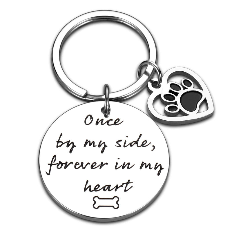 Loss of Pet Dog Cat Memorial Keychain Pet Sympathy Gift for Women Men Pet Lover Dog Cat Bereavement Remembrance Pawprints Gifts for Kids Family Friends Sisters Daughter Son Forever in My Heart - PawsPlanet Australia