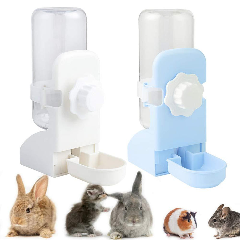 LeerKing Small Animal Water Bottle Cage Dispenser Waterer Pets Crate Drinker for Bunny Ferret Guinea Pig Rabbit Hamsters BLUE - PawsPlanet Australia