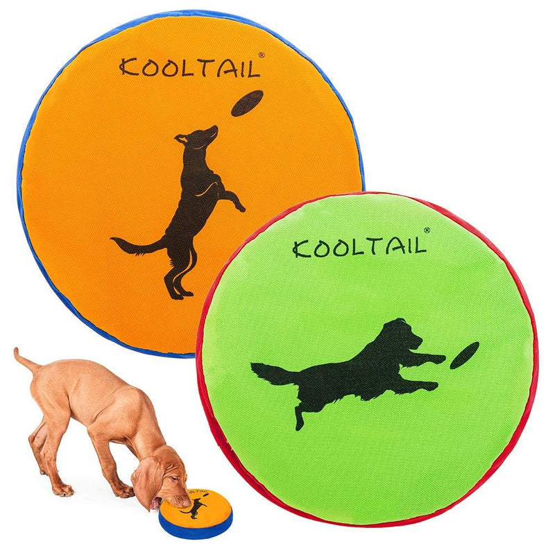 Dog Flying Disc 2 Packs - Durable Interactive Dog Toys Dog Fetch Toy, Indestructible & Soft, Waterproof & Float in Water - PawsPlanet Australia