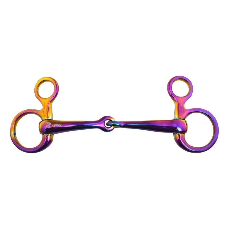 Royalian Horse Stainless Steel Multicolor Baucher Hanging Cheeks Bit Equestrian English Safe Loose Mor Longlife Non-Crooked (5.5") 5.5" - PawsPlanet Australia