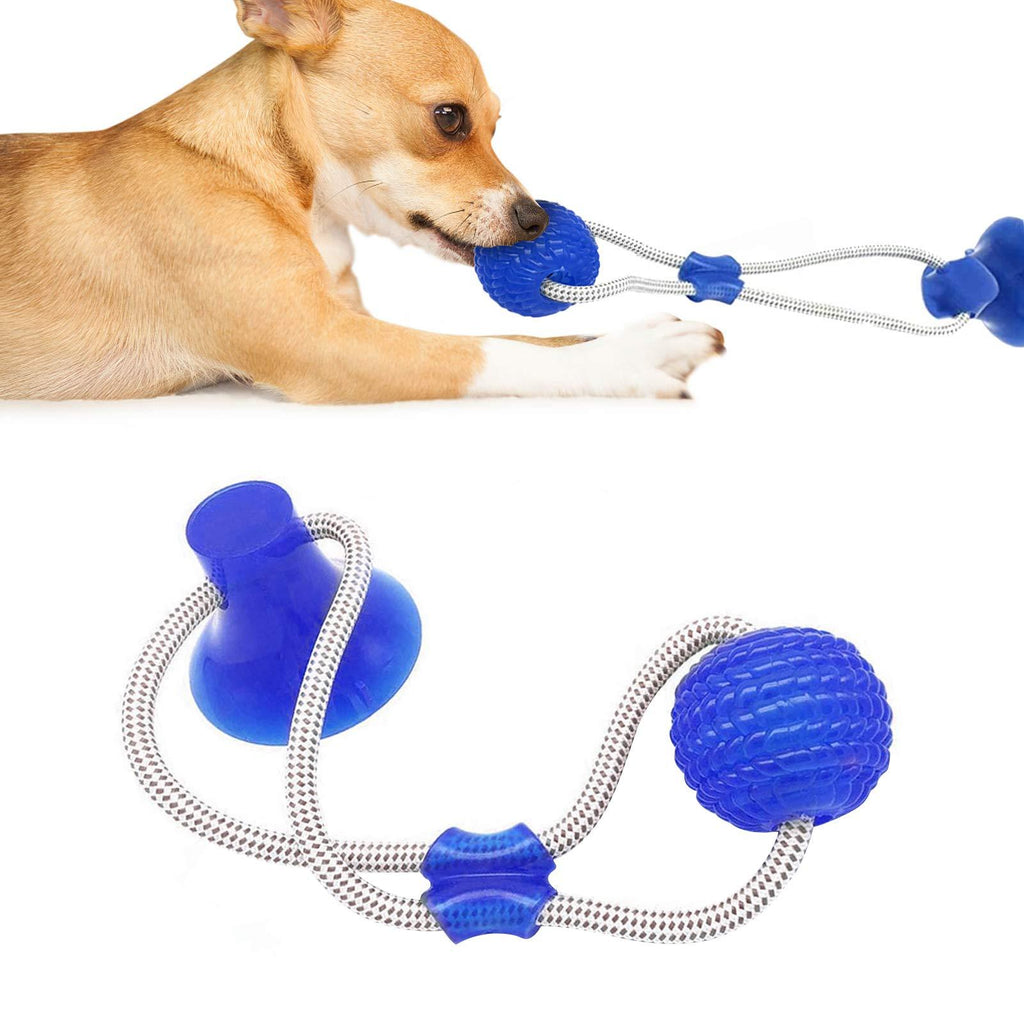 DGGHOMY Suction Cup Dog Toy, Pet Molar Bite Toy, Dog Tug Toy Chew Dog Rope Toy, Help Clean Teeth Multifunctional Interactive Rope Dog Toy - PawsPlanet Australia