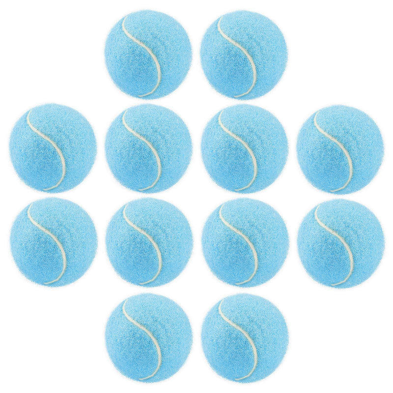 Segarty Dog Tennis Balls, Tennis Balls for Dogs 12 Pack, 2.5 inch Bouncy Dog Ball for Shooter Thrower Launcher, Interactive Heavy Duty Pet Toy Ball for Playful Pup Little Medium Dog Training Exercise Sky Blue - PawsPlanet Australia