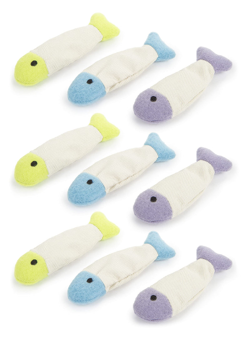 SmartyKat, Fish Flop, Soft Plush Cat Toys Small (Pack of 9) - PawsPlanet Australia