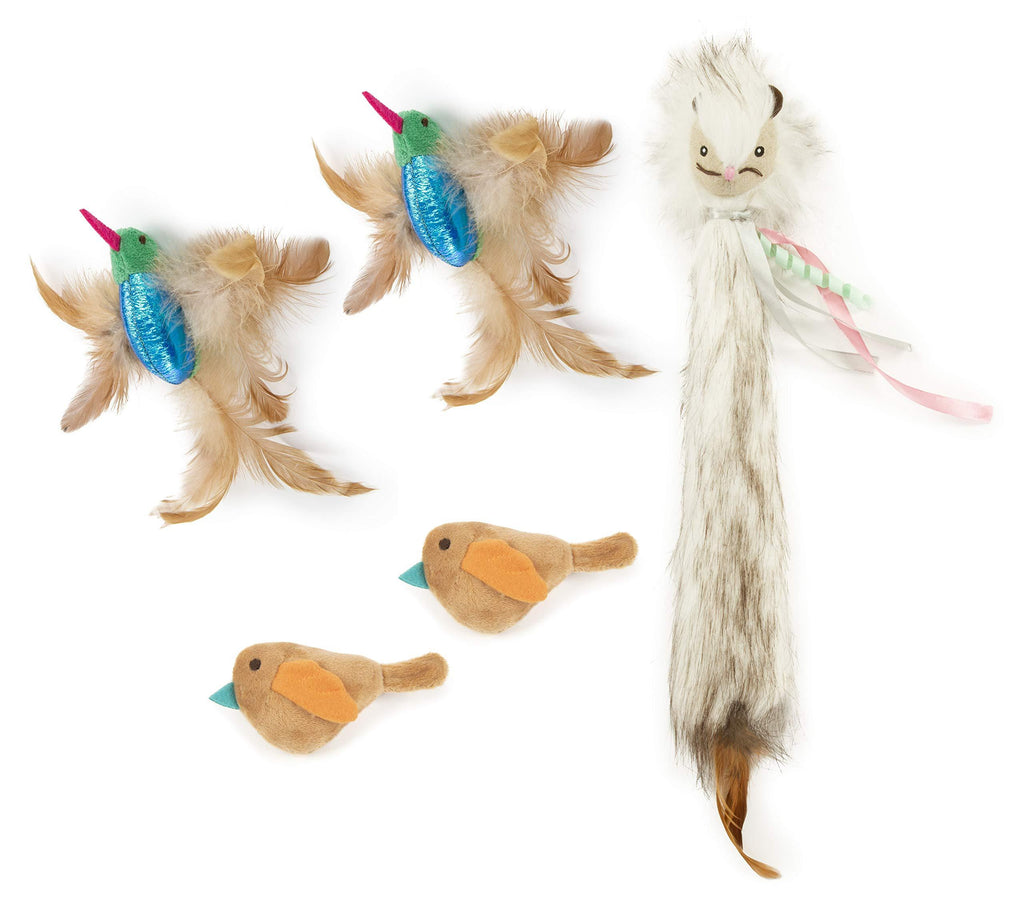 SmartyKat, Happy Hunter Bundle, Electronic Sound Cat Toys, Soft Plush, Makes Realistic Bird Noises, Value Pack (5 ct.), Multi-Color (09162-29995-024) - PawsPlanet Australia