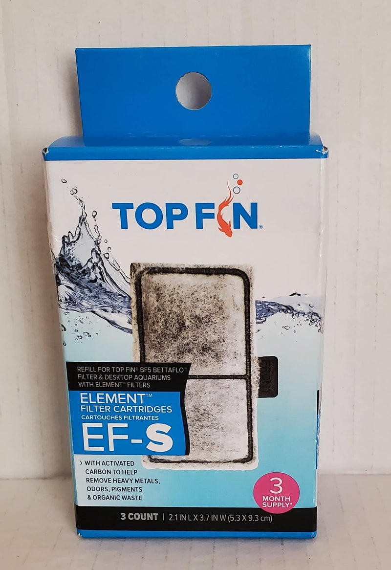 Top Fin EF-S Element Filter Cartridge 3 Month Supply 2.1 in X 3.7 in - PawsPlanet Australia