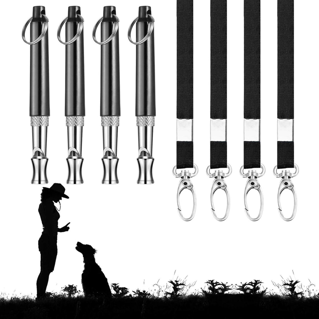 TGFIX 4pcs Metal Dog Training Whistles with 4pcs Lanyard,Conveniently to Carry,Adjustable Frequencies, to Recall & Stop Barking,Effective Way Of Training Any Breed of Dog - PawsPlanet Australia