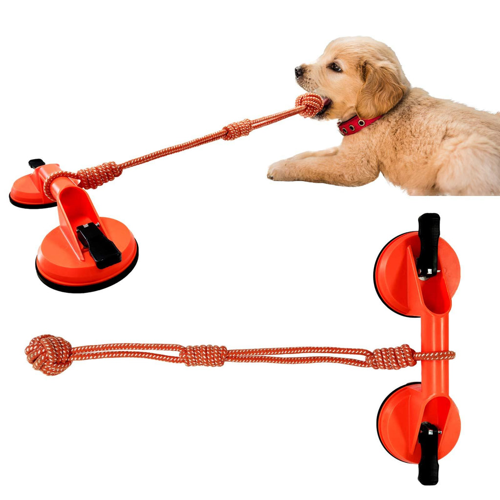 Multifunctional Indoors Outdoors Interactive Dog Tug of War Toy,Suction Cup Dog Chewing Toy,Dog Puzzle and Teeth Cleaning Toy,Dog Rope Ball Toys with Suction Cup for Small Large Dogs Games - PawsPlanet Australia