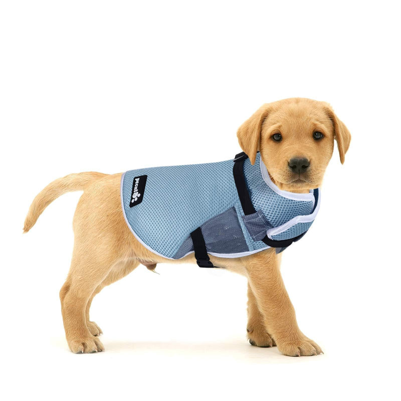 Pecute Dog Cooling Vest Harness Evaporation Cooler Coat for Pets, UV Protection Dog Cooling Jacket for Outdoor Hiking Training, 4 Sizes with Adjustable Elastic Straps Suit for All Kinds of Dogs Small Chest 19.3-25.2'' - PawsPlanet Australia
