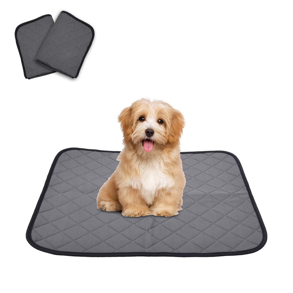 Auidy_6TXD Washable Pee Pads for Dogs - Super Absorbent Reusable Dog Pee Pads Non-Slip Puppy Potty Training Pads - Waterproof Dog Whelping Pad 24"x18"(S) - PawsPlanet Australia