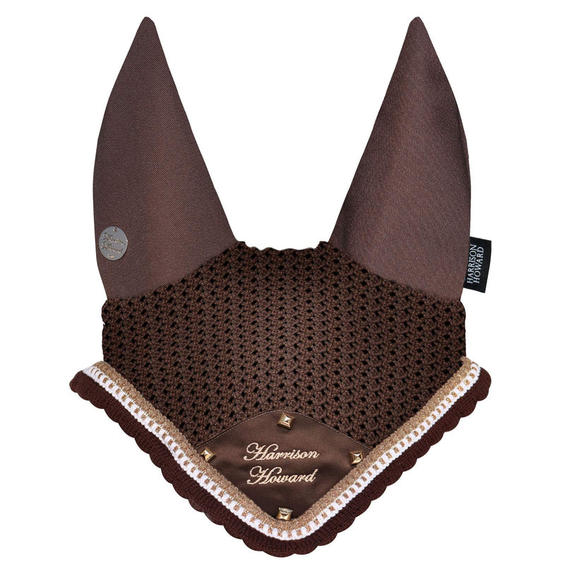 Harrison Howard Mission-on Rivet Elemented Fly Veil with Tassel Full (Large) Coffee Brown - PawsPlanet Australia