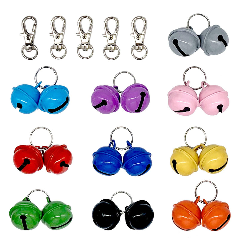 Falltail 20 Pack Pet Cat Bells for Collar Loud Cat Collar Bells Charm Pendants for Dogs Cat Collar Accessories - PawsPlanet Australia