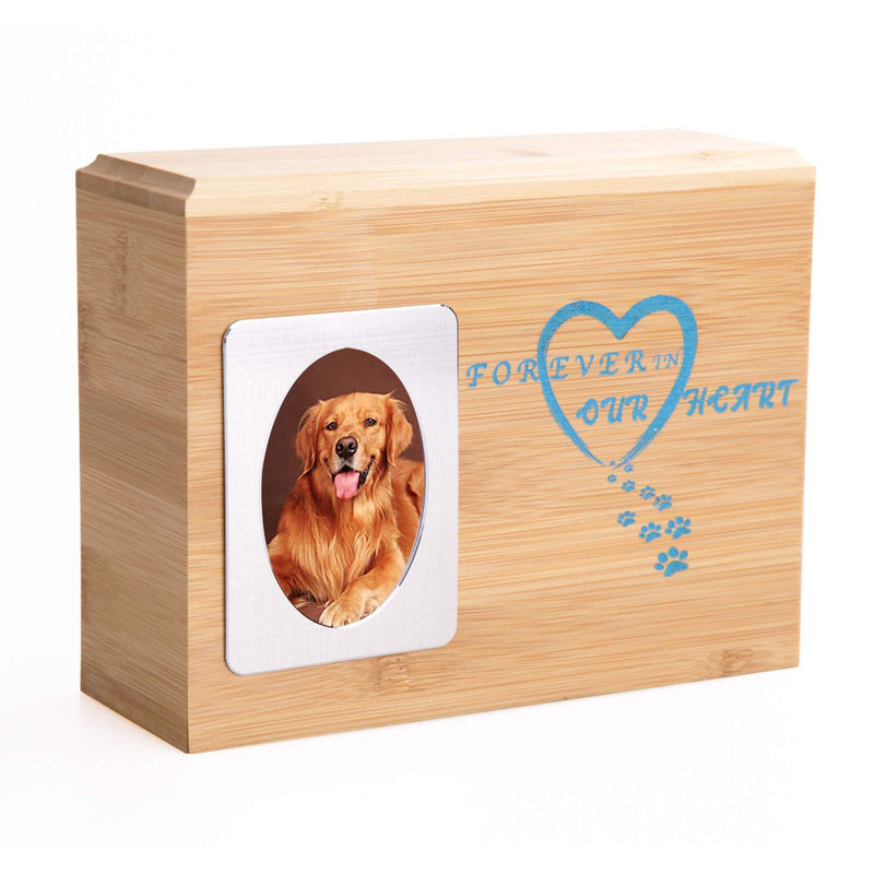 Pet Photo Cremation Urns for Ashes,2x3’’ Photo Memorial Keepsake Urns for Pet Ashes-Blue-S… Blue S-30lbs - PawsPlanet Australia
