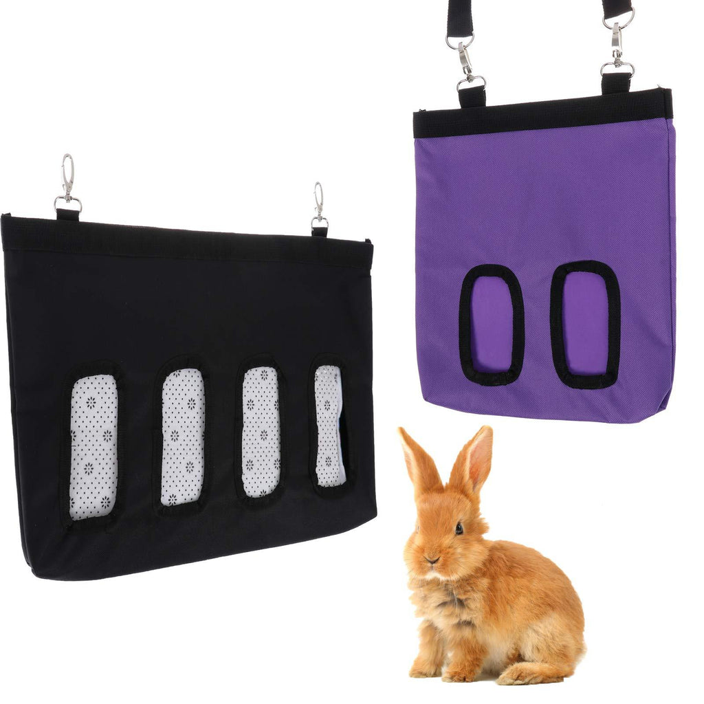 Rabbit Hay Feeder Bag, Guinea Pig Hay Feeder Storage, Hay Feeder Bag with Small Windows, for Rabbit Guinea Pig Chinchilla Hamsters, Small Animals Hanging Feeder, Two Sizes - PawsPlanet Australia