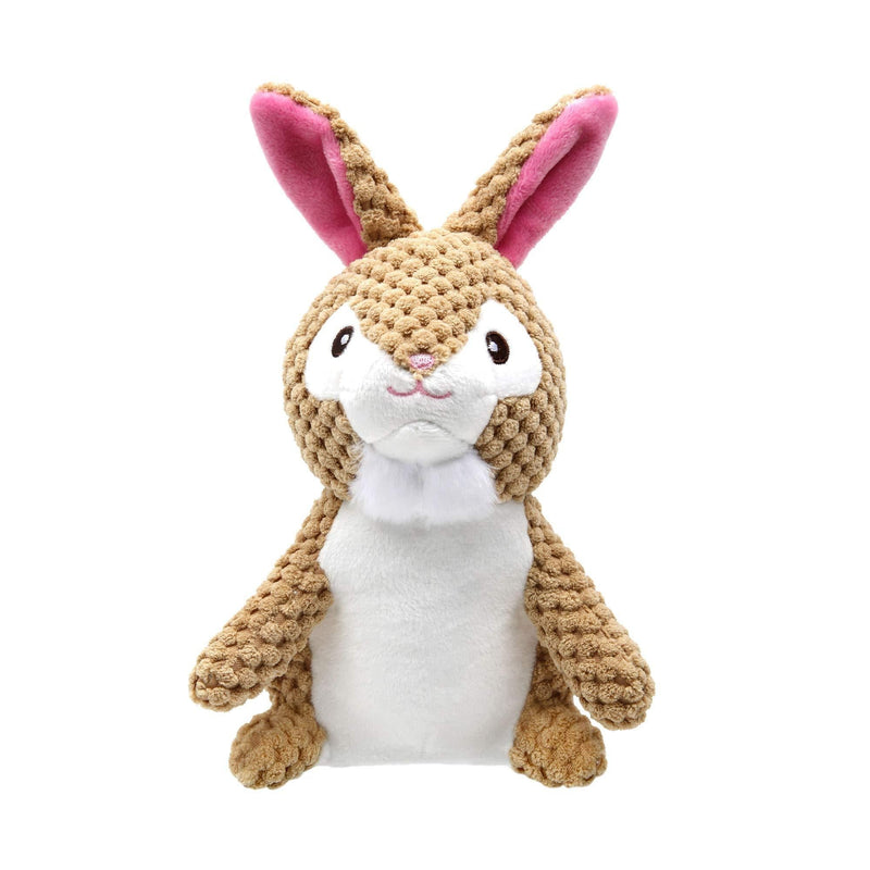 PUHOHUN Bunny Dog Toys Puppy Squeaky Dog Toys Cuddly Interactive Stuffed Animal Rabbit Toy for Small Dog,Durable Training Plush Dog Toy for Medium Breed Dogs - PawsPlanet Australia