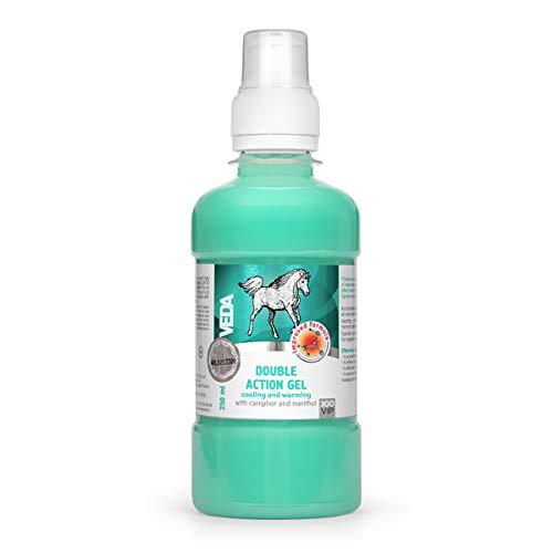 VEDA Double Action Gel (Cooling and Warming Effect with Camphor and Menthol) with Unique Herbal Ingredients for Horse Muscle, Ligament and Skin Health Care - PawsPlanet Australia