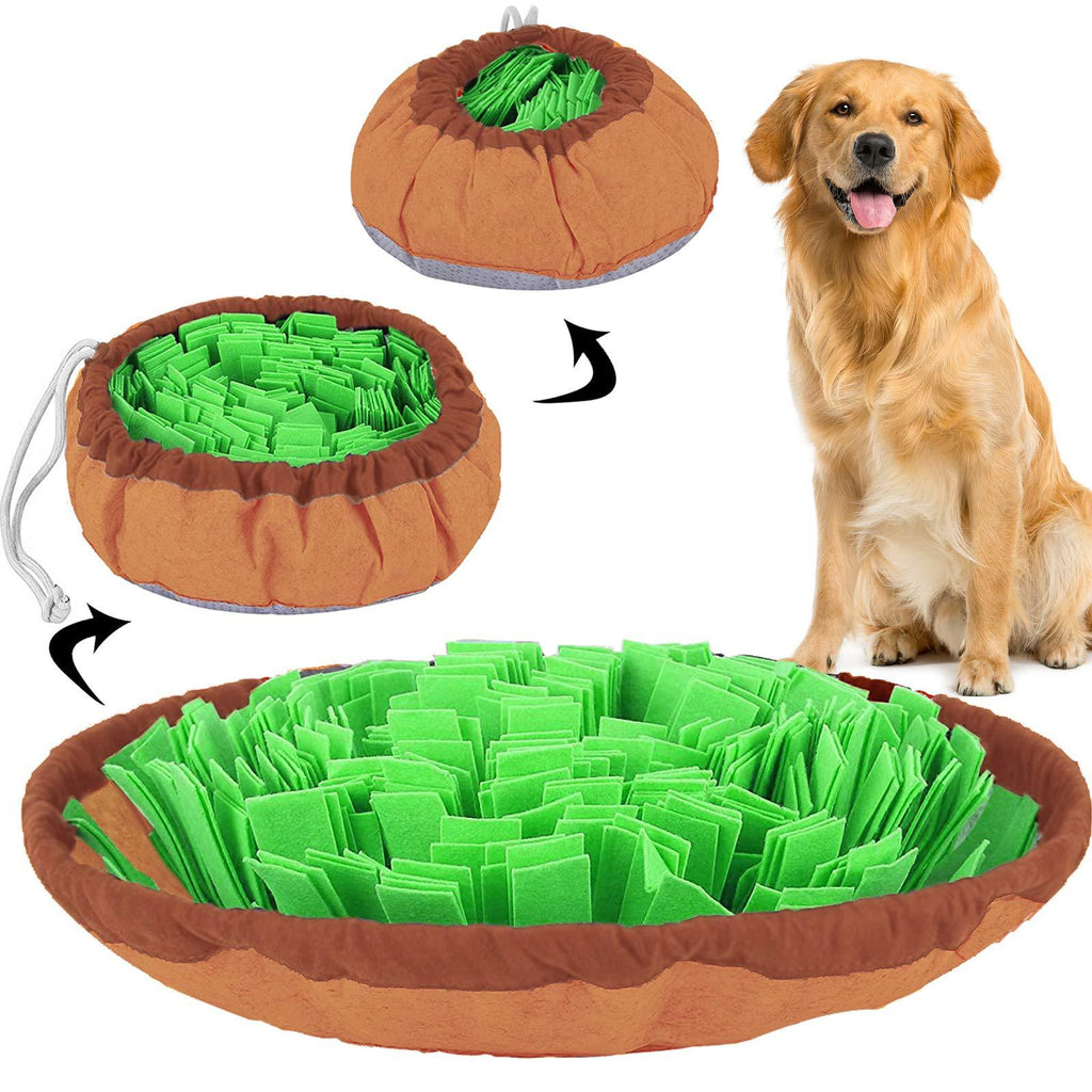 beetoy Pet Snuffle Mat for Dogs, Pet Snuffle Feeding Mat Interactive Game for Boredom, Dog Puzzle Toys for Stress Release Encourages Natural Foraging Skills, Dual-Use Portable & Washable Puppy Mat - PawsPlanet Australia