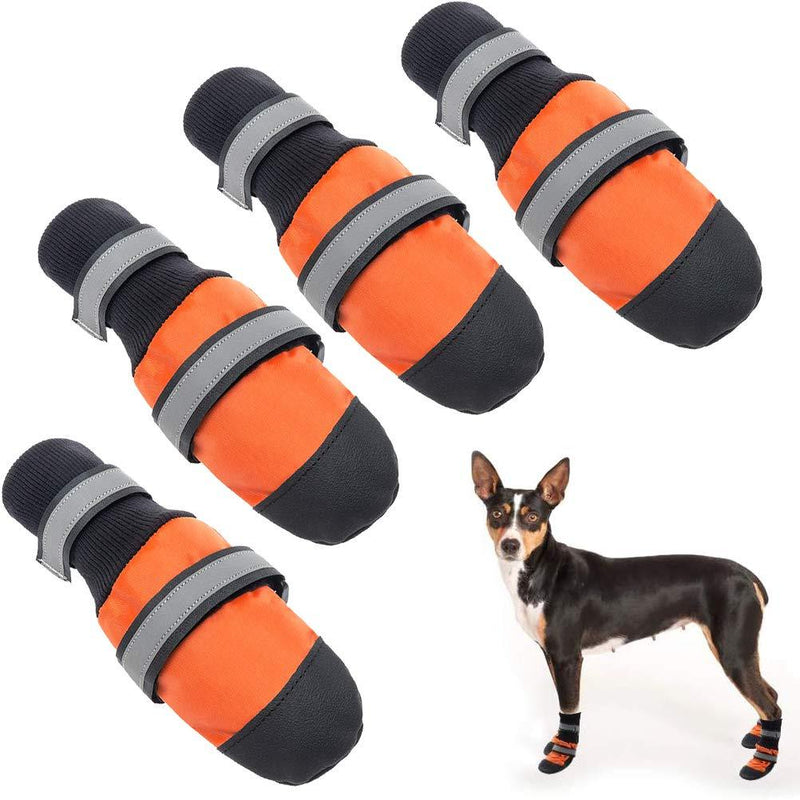 Dog Shoes Anti-Slip Dog Boots, Waterproof Paw Protector for Snow/Rain/Summer Hot Pavement, Soft Adjustable with Reflective Tape for Small Medium Large Dogs Outdoor Walking Hiking Training XL: Width 3.15", Length 3.5" - PawsPlanet Australia