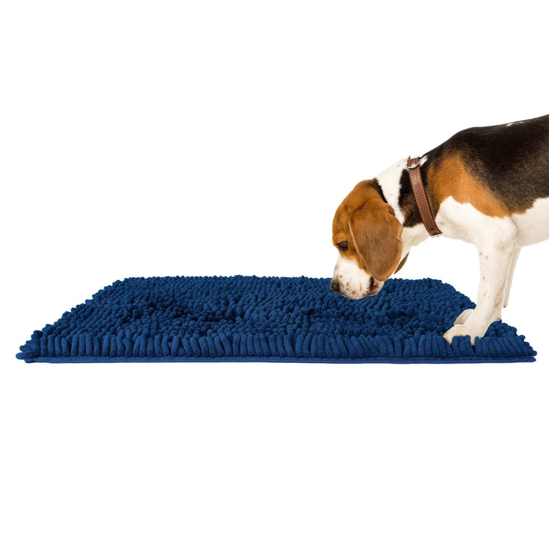 Downtown Pet Supply Dog Microfiber Snuffle Mat, Interactive Feeding Lick Pad Game, Slow Feed Treat Dispensing Puzzle Maze Toy in Charcoal, Blue, Orange, Blue, Pink (20 x 32 Inch) - PawsPlanet Australia