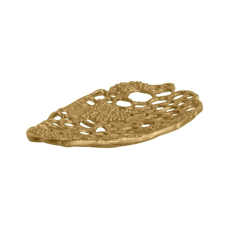 De Kulture Decorative Amoeba Centerpiece Tray 11.5X6.0x1.5 LWH (Inches) for Home Décor Tableware Flower Decorative Christmas Holiday Decorations(Gold) - PawsPlanet Australia