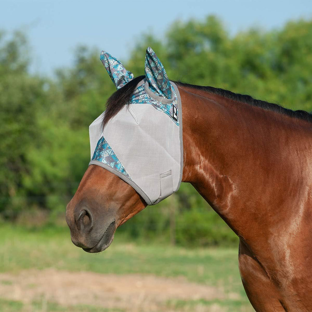 Cashel Crusader Patterned Fly Mask with Ears Horse - PawsPlanet Australia