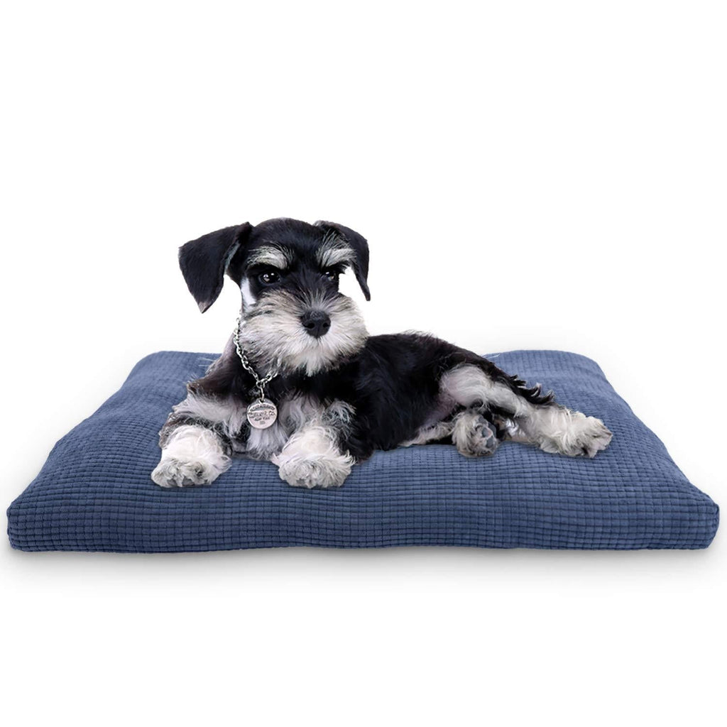 JOEJOY Dog Bed Crate Pad with Removable Washable Cover, 24/30/36 Inch Corduroy Crate Mat for Small Medium Large Dogs and Cats Sleeping Ultra Soft Puppy Bed Anti-Slip Mattress Mat Durable Pet Cushion S(23'' x 18'') - PawsPlanet Australia