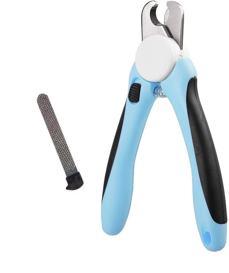 RSKY Dog Nail Clippers Cat Claw Care Nail Trimmer for Dogs Built in Nail File Slip Resistant Clippers Professional Claw Trimmer Tool for Pet Nails BLUE - PawsPlanet Australia