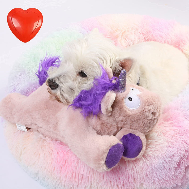 Heartbeat Puppy Toy -Puppy Toy with Heartbeat -Unicorn Dog Toy -Puppy Heartbeat Stuffed Animal -Sleeping pal for Dogs and Kittens -Puppy Essentials- Gift for Puppy and Kitten - PawsPlanet Australia