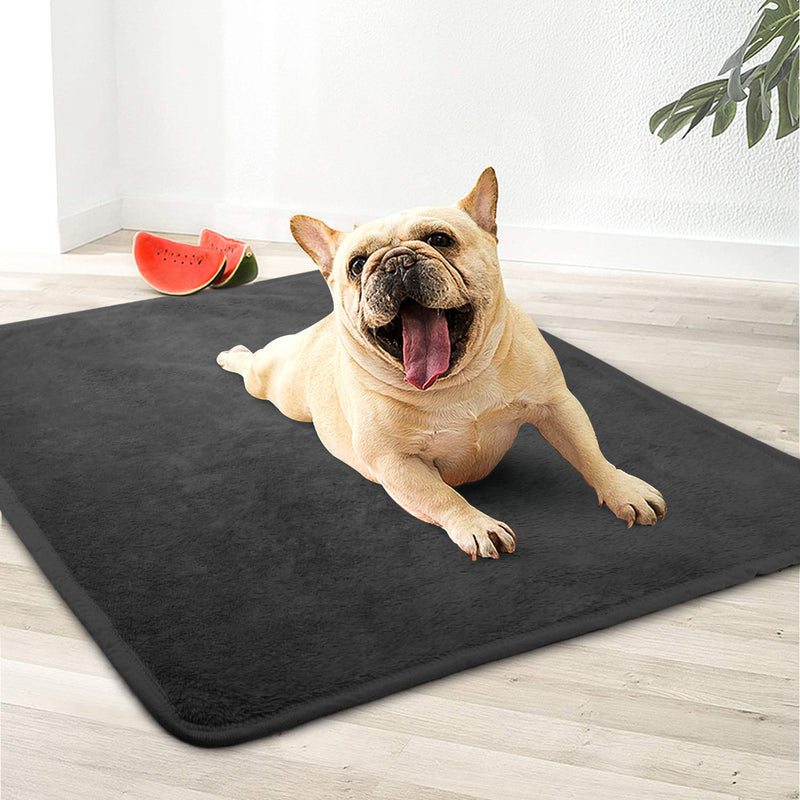 EIUE Comfort Fleece Toddler Pets Blanket,Ultra Soft Sleeping Bed Sheet Cover for Small Dogs & Cats,Chihuahua,Poodles,Teddy and More.(Black,24x32 inch) Black Small (24*32") - PawsPlanet Australia