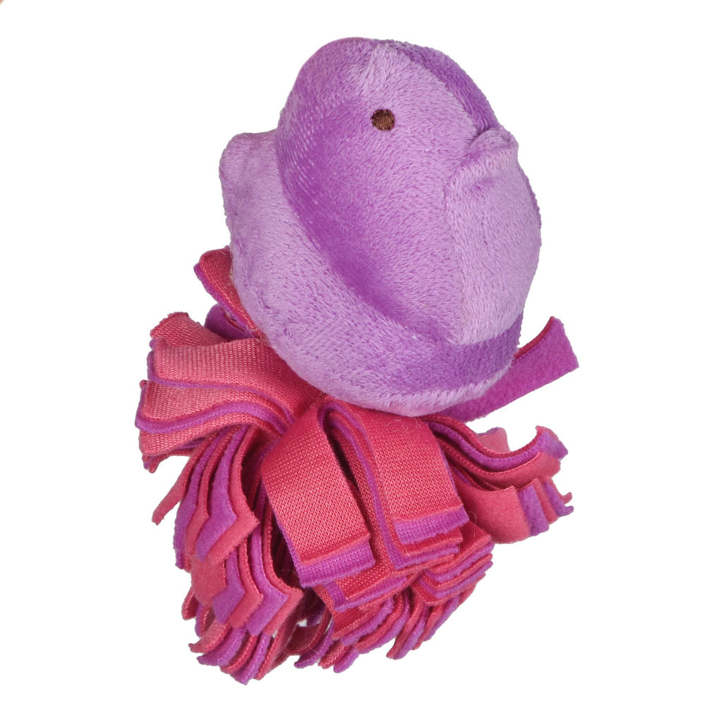 Peeps for Pets Plush Chick Fleece Bottom Dog Toy | Peeps Chick Dog Toys, Small Plush Dog Toys with Squeaker Soft and Squeaky Dog Toy for Pets Purple - PawsPlanet Australia