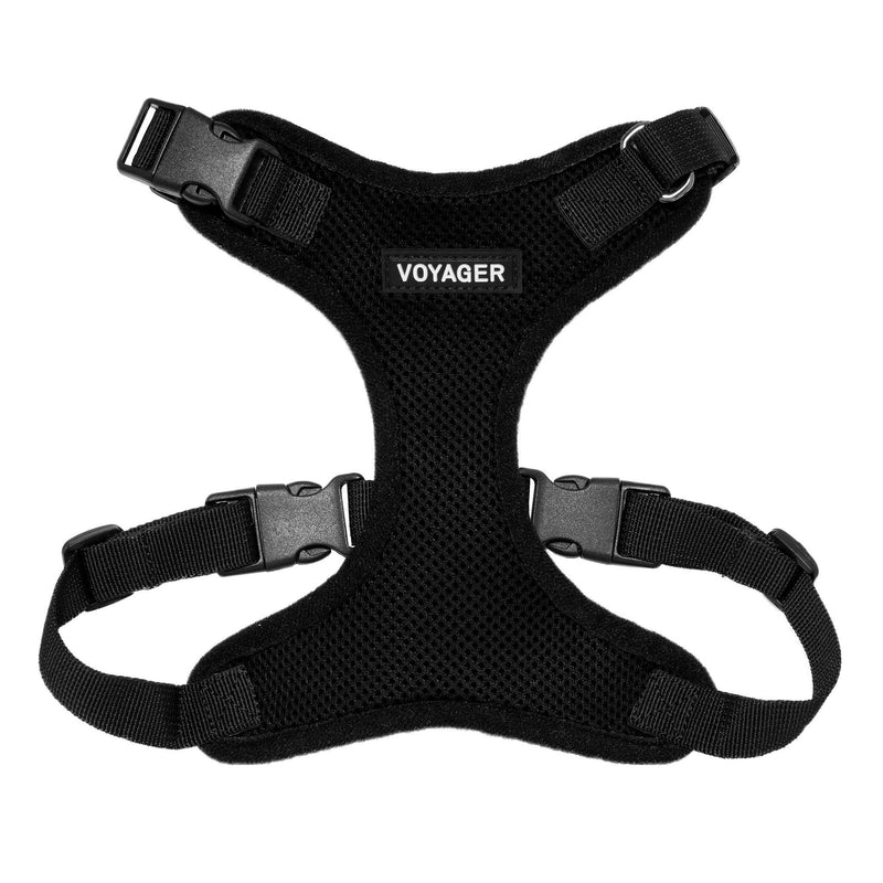 Voyager Step-in Lock Pet Harness – All Weather Mesh, Adjustable Step in Harness for Cats and Dogs by Best Pet Supplies - Black, S (Chest: 13 - 20") - PawsPlanet Australia