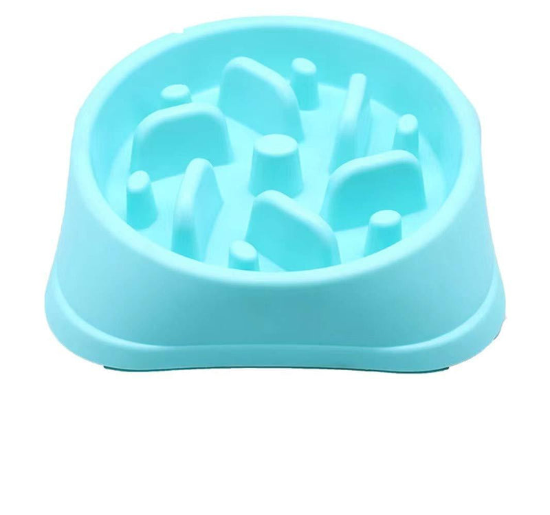 RAMBO Slow Feeder Dog Bowl Non Slip Puzzle Bowl Interactive Bloat Stop Dog Bowl Anti-Choking Dog Bowl (Blue) Blue - PawsPlanet Australia