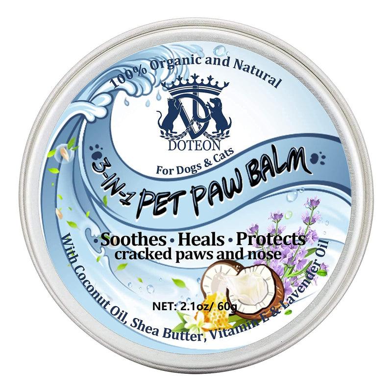3-in-1 Pet Paw Balm, Paw Butter Balm Paw Wax Advanced Paw Balm Soother Moisturising Cream 100% Natural All Season Pet Paw Protecion, for Soothes, Heals and Protects Cracked Paws and Noses, for Dog&cat - PawsPlanet Australia
