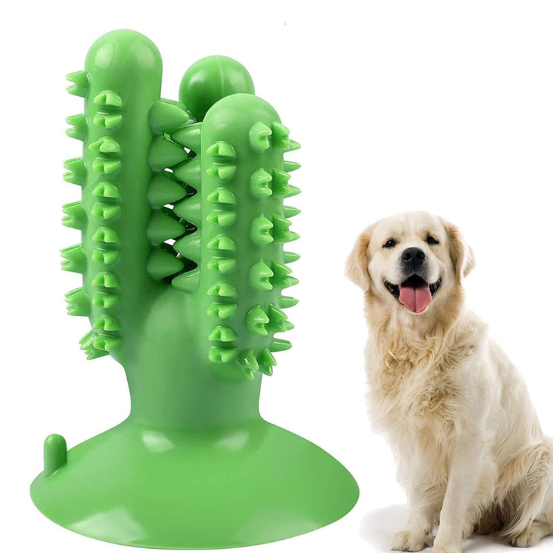 Dog Toothbrush Chew Toy for Aggressive Chewers, Tough Dog Dental Chewing Toys Indestructible Puppy Toys Interactive Dog Toys Teething Toys for Puppies Dogs Teeth Cleaning for Small Medium Large Breed Green - PawsPlanet Australia