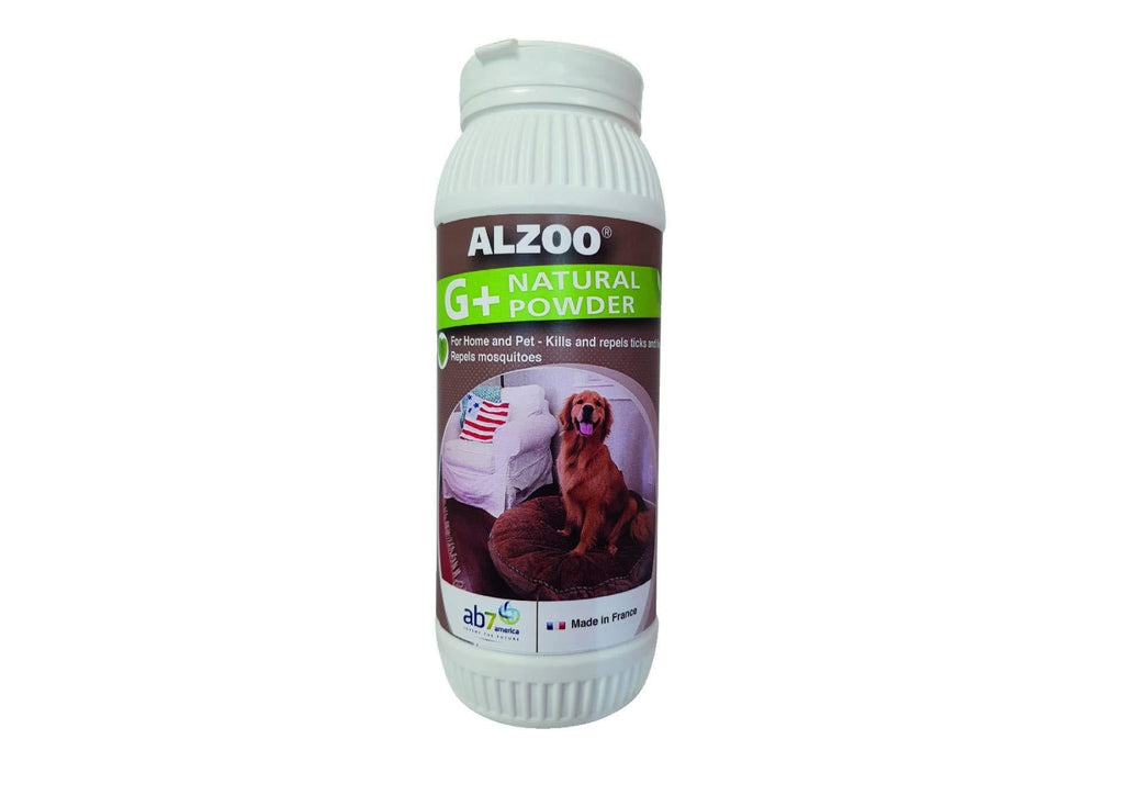 Alzoo Natural G+ Environment Powder - 8oz - Naturally Repels and Kills Fleas and Ticks in The Home and pet environments, Great for Carpet and Furniture - PawsPlanet Australia