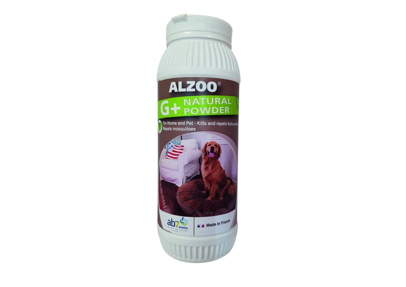 Alzoo Natural G+ Environment Powder - 8oz - Naturally Repels and Kills Fleas and Ticks in The Home and pet environments, Great for Carpet and Furniture - PawsPlanet Australia