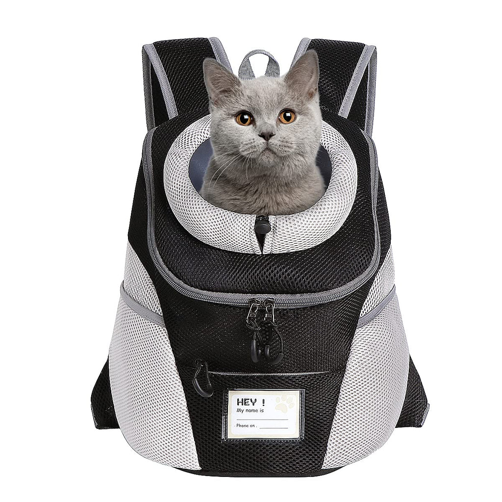 ENNEFU Comfortable Dog Cat Carrier Backpack Puppy Pet Front Pack with Breathable Head Out Design and Padded Shoulder for Hiking Outdoor Travel L1 - PawsPlanet Australia