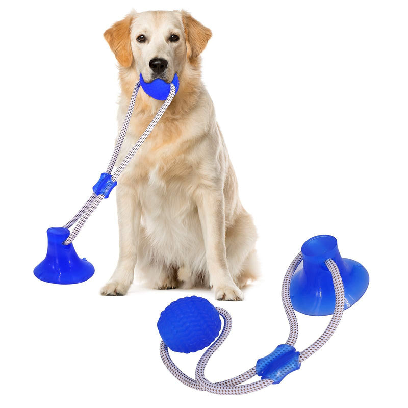 ABLXYH Suction Cup Dog Toy, Dog Chew Toys for Aggressive Chewers, Multifunction Durable Pet Molar Bite Interactive Rubber Chew Ball Toys with Strong Rope and Suction Cup for Clean Teeth and Chewing - PawsPlanet Australia