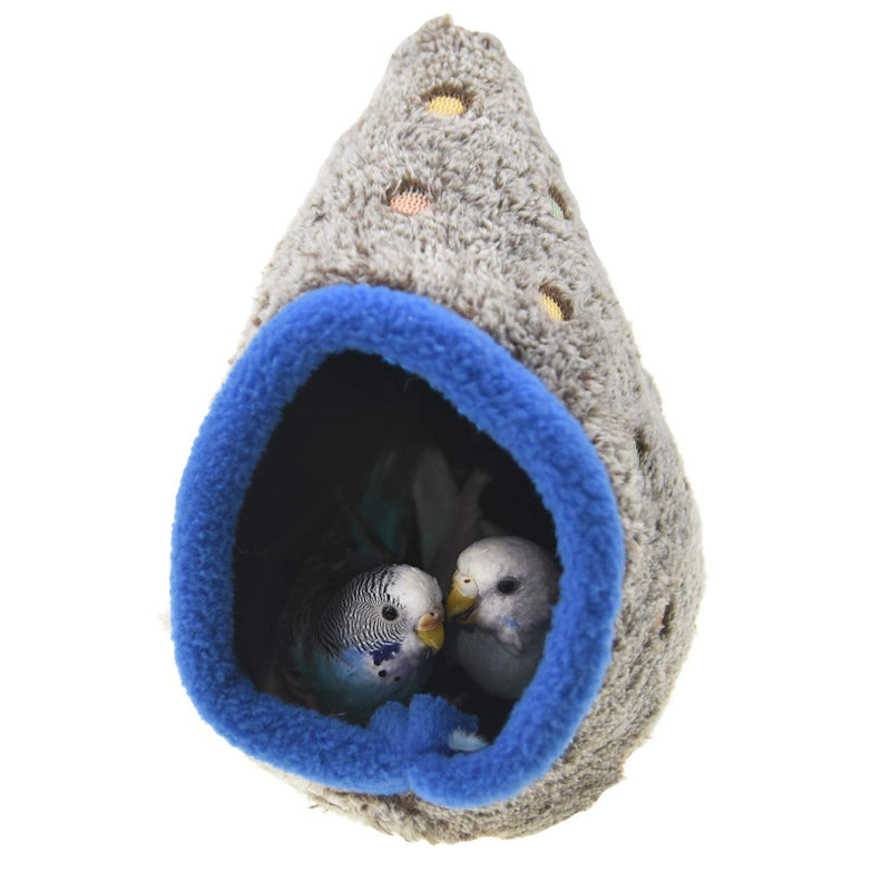 MuYaoPet Bird Parrot Nest Hammock for Parakeet Cockatiel Conure Cockatoo Lovebird Small Animal Hamster Sugar Glider Hanging Bed Hideout House S(Length:6.2inch) Gray - PawsPlanet Australia