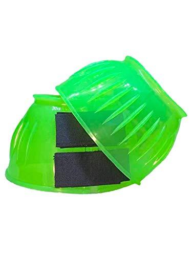 Virginia Saddlery Neon Green Clear Jelly Show Bell Boots - PawsPlanet Australia