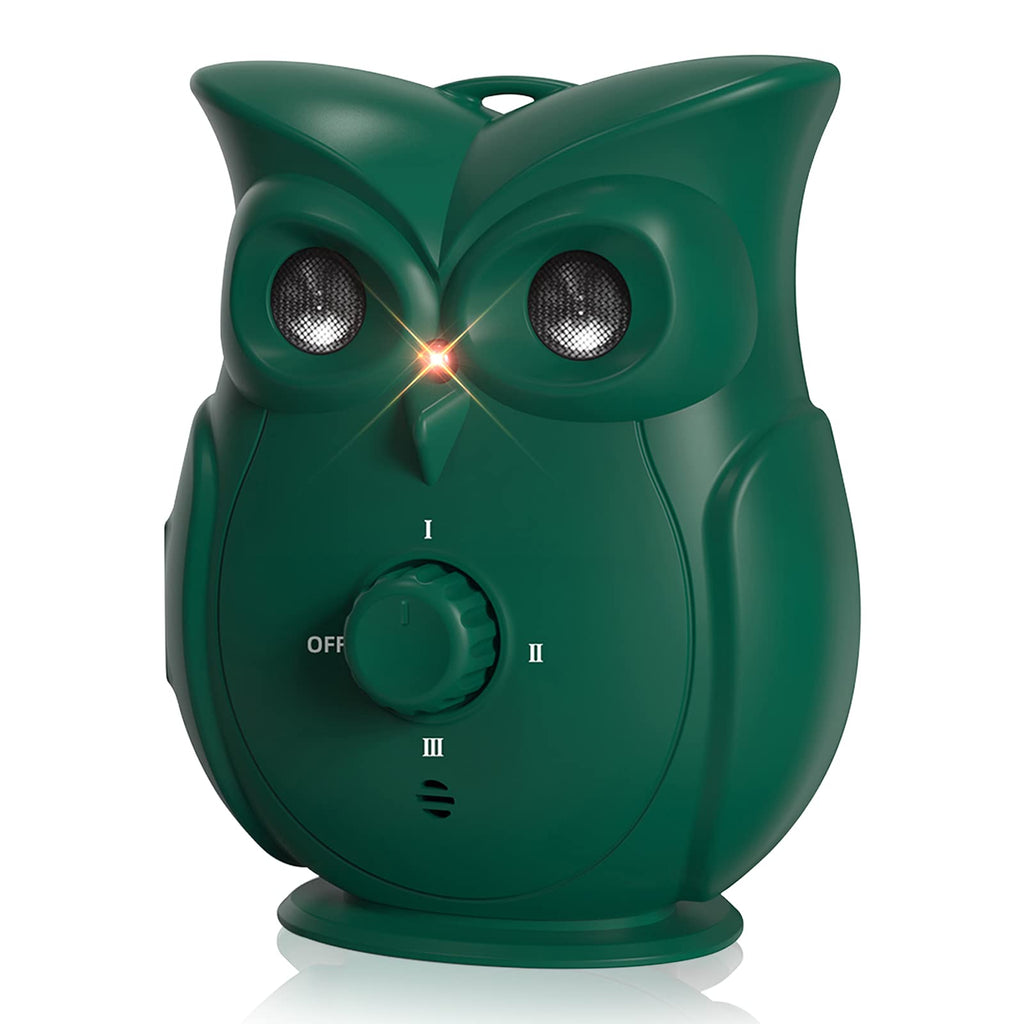 Bestdoggo Anti Barking Dog Barking Deterrent Indoor&Outdoor Ultrasonic Barking Control Device,Stop Barking Dog Device,Bark Control Up to 35FT Dog No Barking,Owl-Shaped Design. Green - PawsPlanet Australia