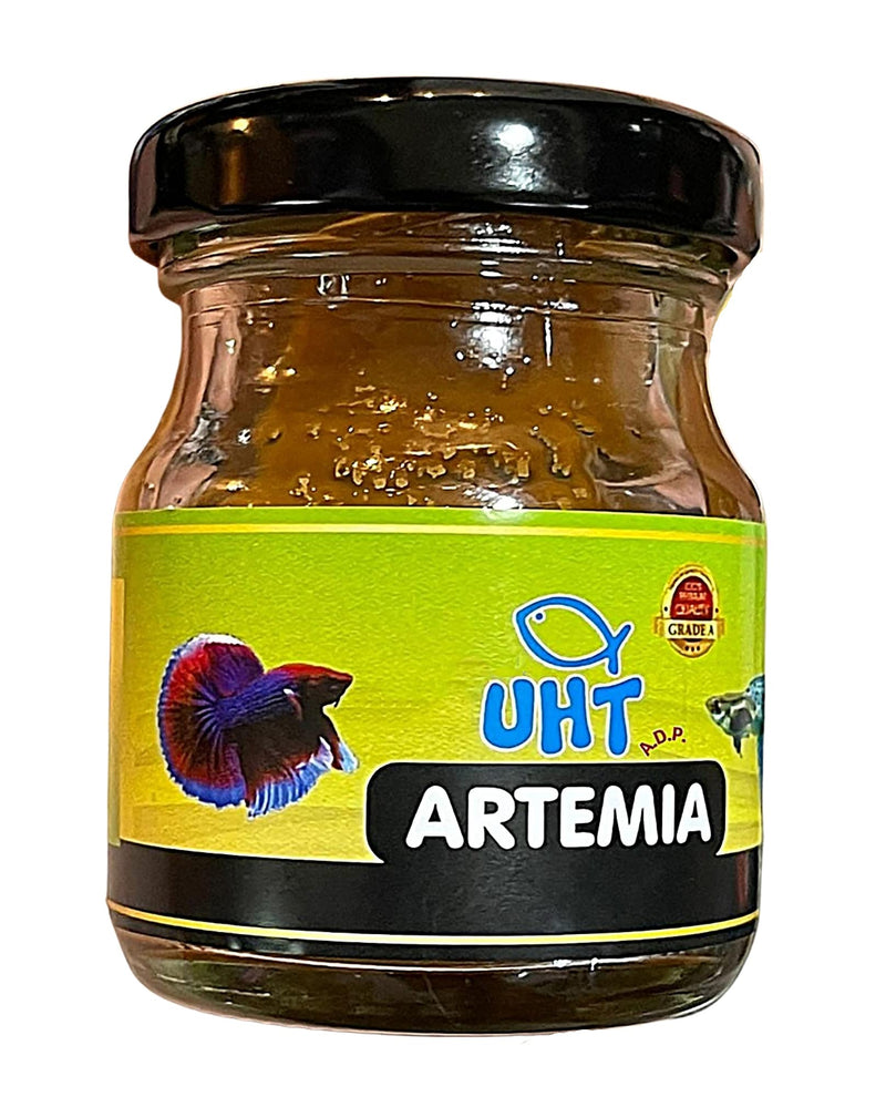 A.D.P. UTH Fish Food Fresh Artemia Cysts Brine Shrimp 45 g. Tropical Fish Food Grow Faster & Color Enhancer Slow Sinking Like Pellets High Protein 56% for All Baby Fry Newborn Fish Feed & Small Fish FRESH ARTEMIA CYSTS BRINE SHRIMP 45 G. PROTEIN 56% - PawsPlanet Australia