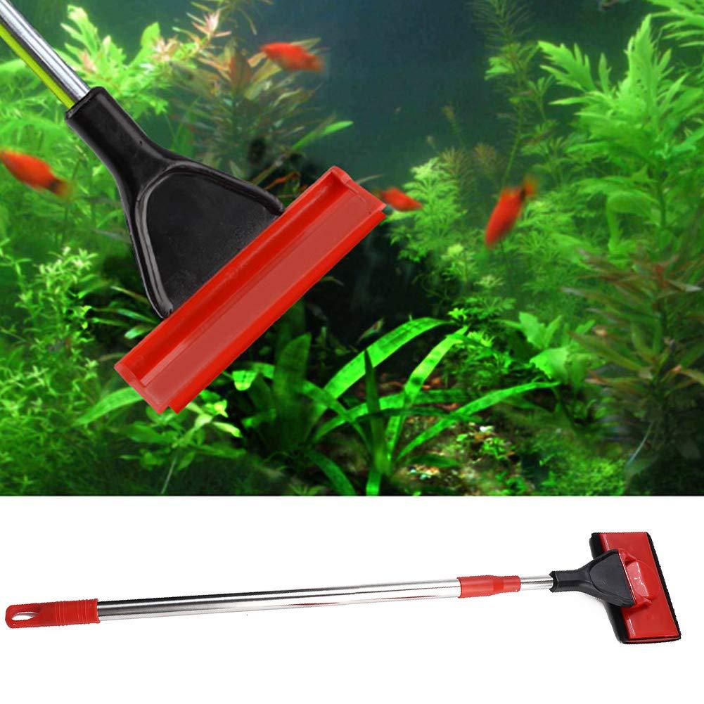 Aquarium Algae Scraper Telescopic Fish Tank Non-Slip Plastic Handle 4 in 1 Cleaner Brush Fish Tank Glass Scrubber Fish Tank Cleaning Tool for Clean Fish Tank impurities - PawsPlanet Australia