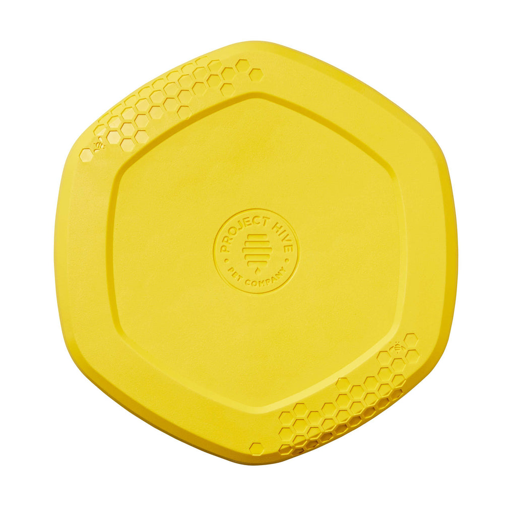 Project Hive Pet Company - Hive Frisbee for Dogs - Dog disc - Great for Fetch - Includes a Lick mat on Back - Floats in Water, Smooth Glide - Made in The USA Hive Disc - PawsPlanet Australia