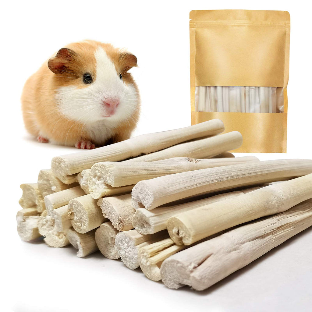 Changeary 150g and 300g Natural Sweet Bamboo Sticks Small Animals Treats Toys, Rabbit Hamster Guinea Pigs Toys Chinchilla Squirrel Bunny Chew Toys - PawsPlanet Australia