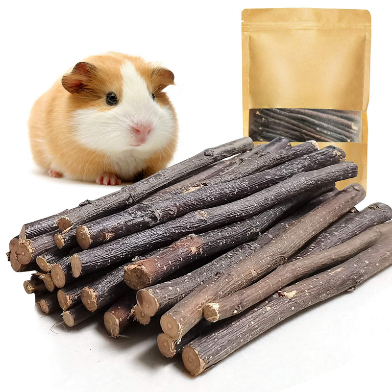Changeary 150g and 300g Natural Apple Sticks Small Animals Treats Toys, Rabbit Hamster Guinea Pigs Toys Chinchilla Squirrel Bunny Chew Toys - PawsPlanet Australia