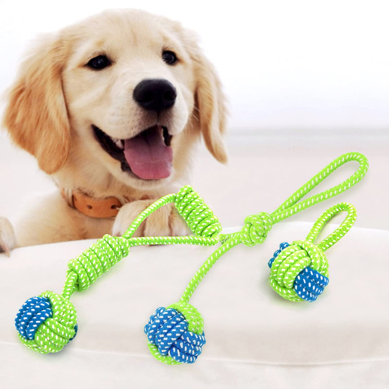 Dog Chew Rope Toys Set - Pack of 3 PCS Cotton Puppy Pet Chew Toys, Dental Teaser Kit for Small& Medium Dogs Interactive Play (Group A) Group A - PawsPlanet Australia