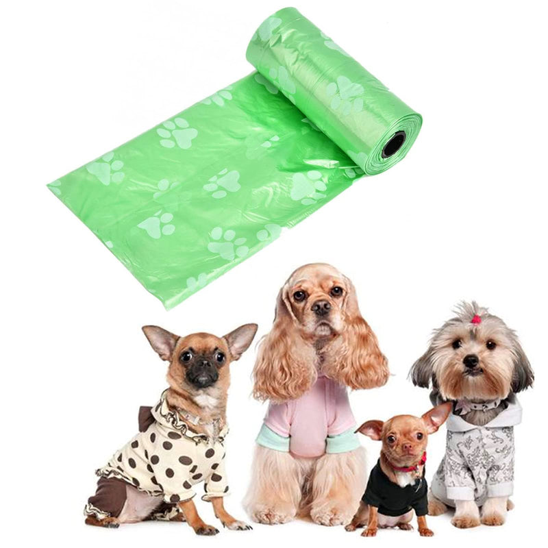 5 Pcs Dog Bags,Each Unfolding Size of 12 ×9 Inch Poop Waste Bag,Use for Dirty Baby Diapers or Disposing Car Trash,(20 Bags Per Roll） - PawsPlanet Australia
