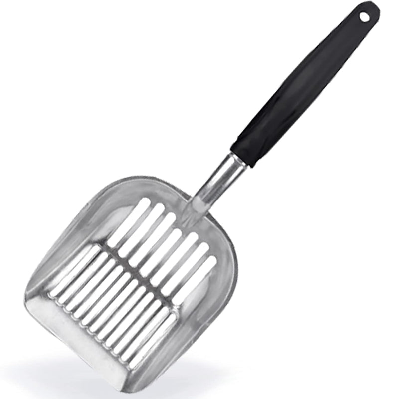 Moonshuttle Metal Cat Litter Scoop, Durable, Works with All Type of Cat Litter, Ergonomically Designed Handle - PawsPlanet Australia