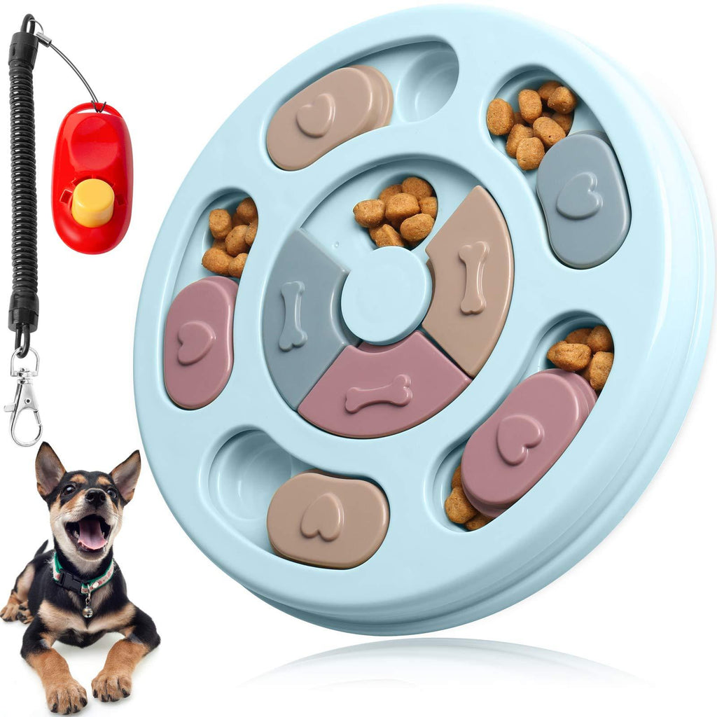Dog Puzzle Toys Puppy, IQ Puppy Toys, Interactive Dog Toys, Dog Training Treats Toys, Slow Feeder Dog Toys for Puppy(Blue) - PawsPlanet Australia